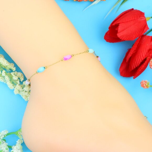 Elegant Handmade Anklet – Perfect for Women & Girls | Ideal Gift Option, DYC1145 - Picture 2 of 7